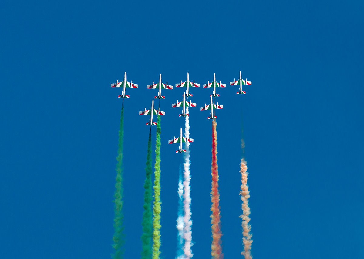 Le Frecce Tricolori all'Air Show Loano 2016