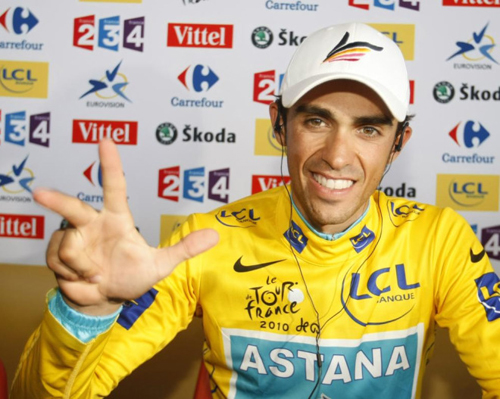 Alberto Contador vince il Tour de France 2010