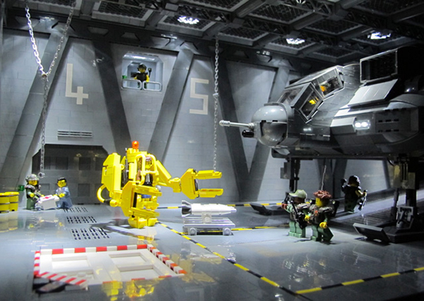 I set di Aliens - Scontro finale ricreati coi Lego