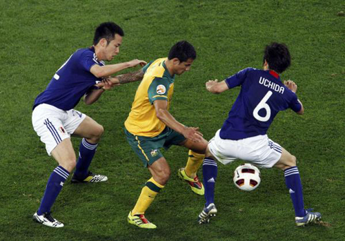 Un momento della finale tra Australia e Giappone