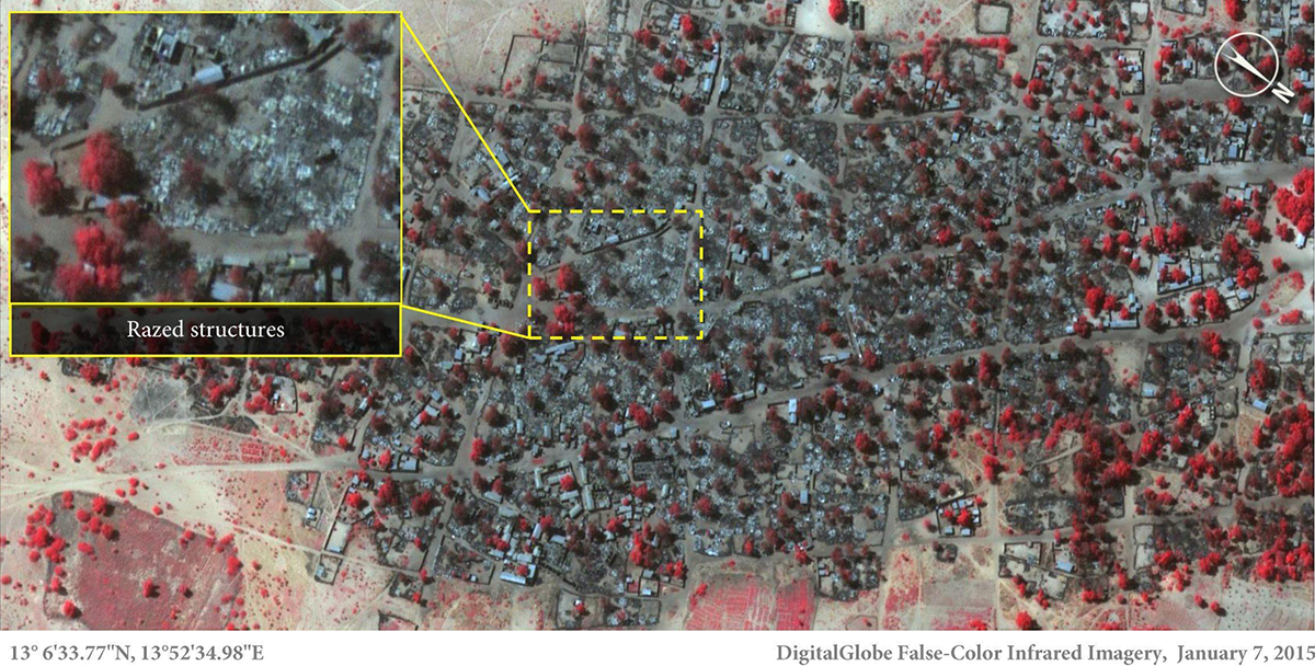 La strage di Boko Haram vista dallo spazio