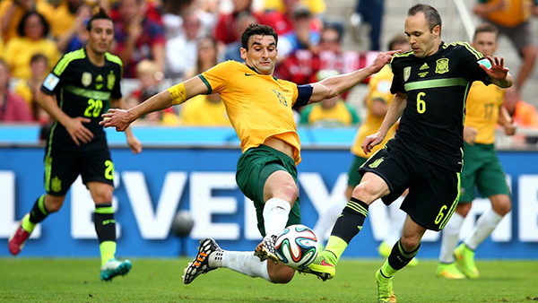 Spagna-Australia alla Coppa del Mondo 2014