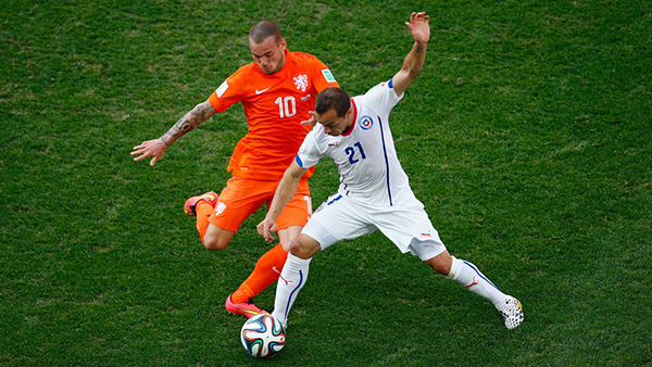 Cile-Olanda alla Coppa del Mondo 2014