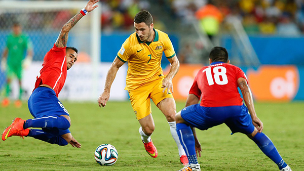 Australia-Cile alla Coppa del Mondo 2014