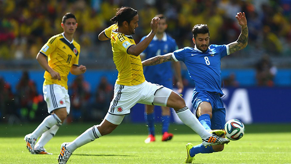 Colombia-Grecia alla Coppa del Mondo 2014