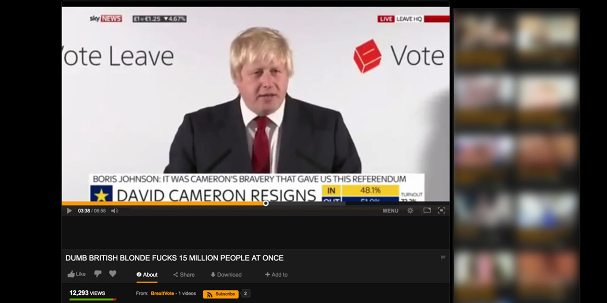Boris Johnson su PornHub