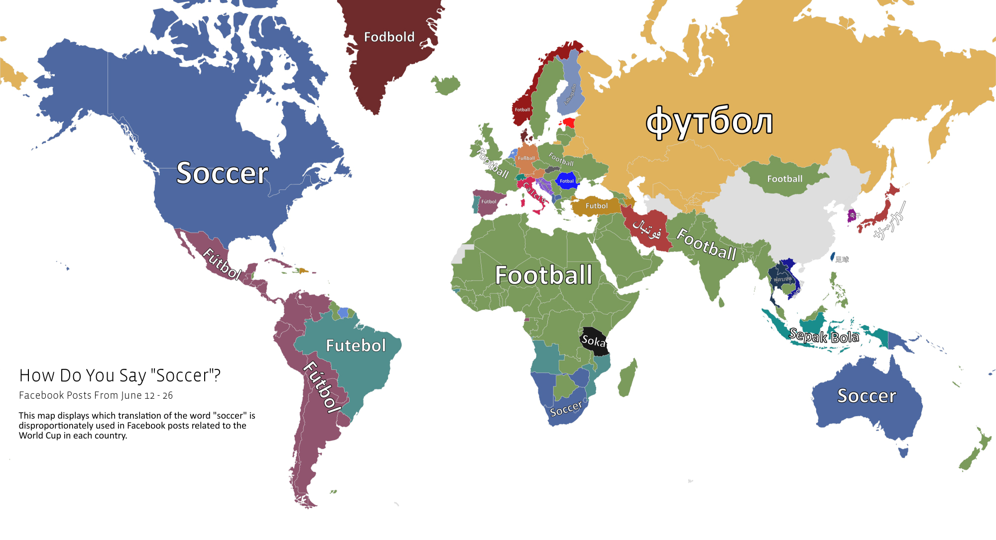 Calcio in tutte le lingue del mondo