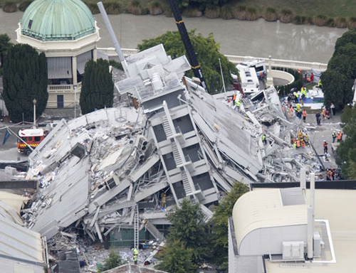 La devastazione del terremoto che ha colpito Christchurch