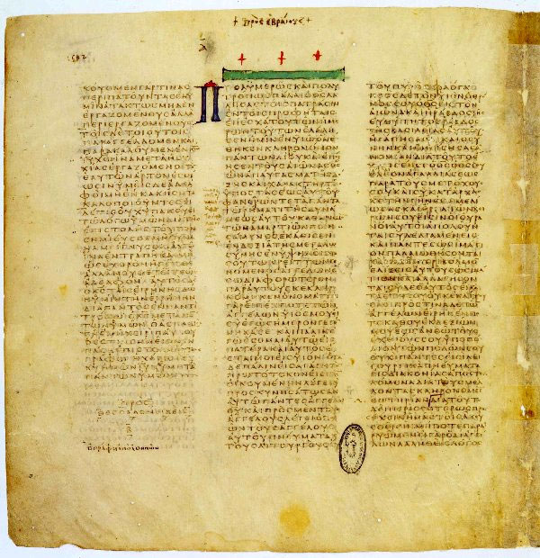 Una pagina del Codex Vaticanus