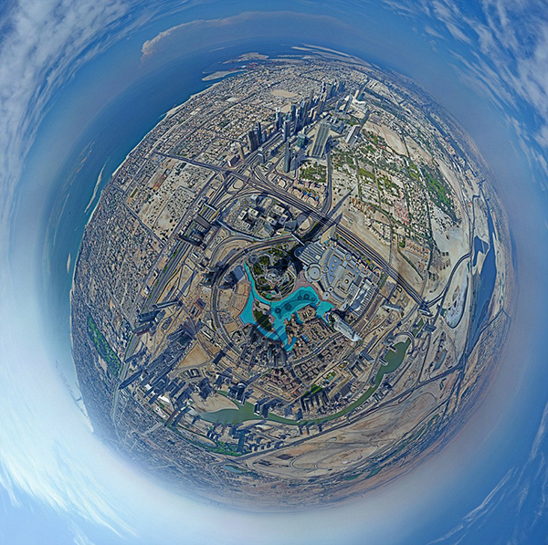 La vista a 360 gradi dal Burj Khalifa