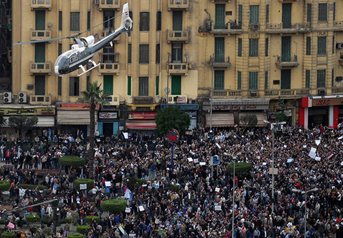 Manifestazione a piazza Tahrir