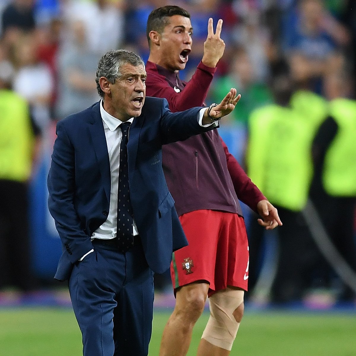 Cristiano Ronaldo duante la finale di Euro 2016