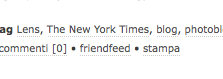 Screenshot della nuova funzionalità FriendFeed su TLUC Blog