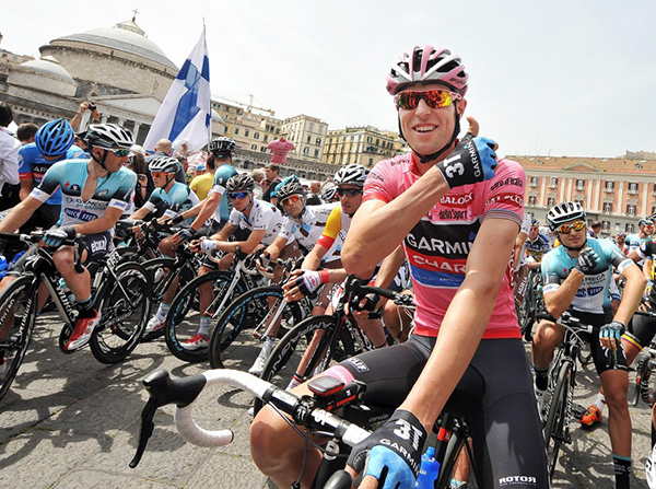 Ryder Hesjedal in rosa al Giro 2013