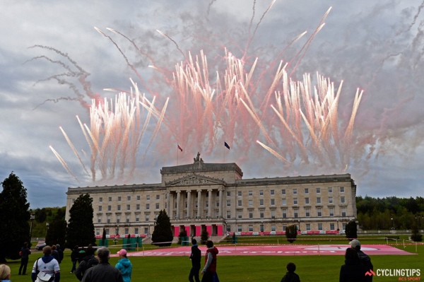 Fuochi d'artificio rosa in Irlanda per il Giro 2014