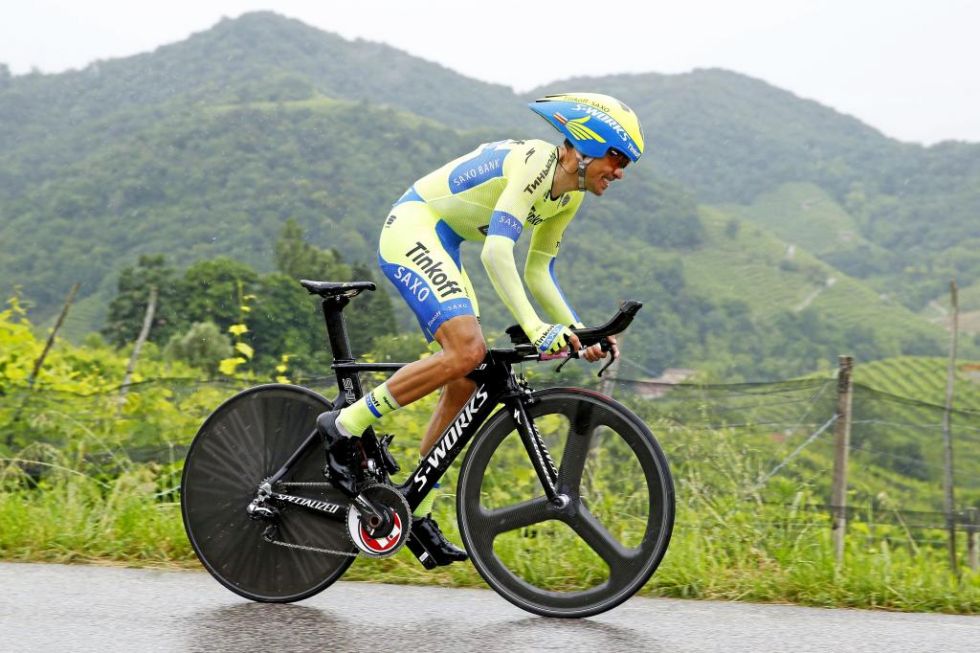 Contador a cronometro al Giro d'Italia 2015