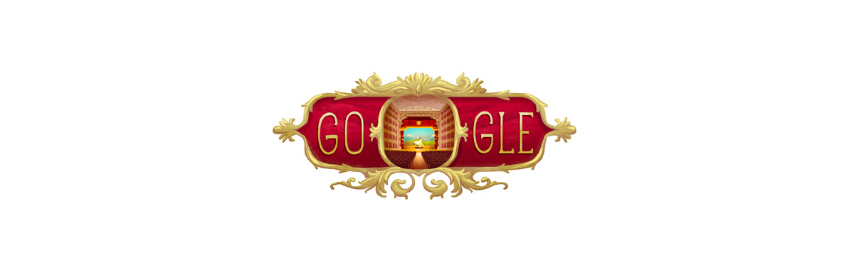 Il doodle di Google per il Teatro alla Scala