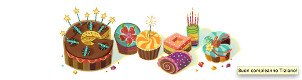 Il doodle di Google per il compleanno di Tiziano Caviglia