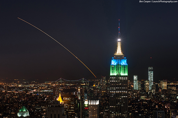 La sonda LADEE nel cielo di New York