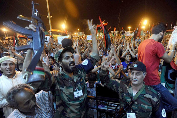 La festa a Tripoli per la liberazione dal regime di Gheddafi