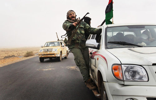 Miliziani ribelli libici