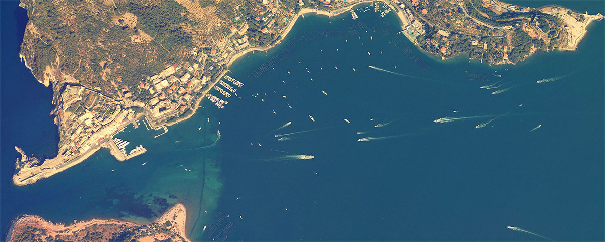 Manarola vista dallo spazio