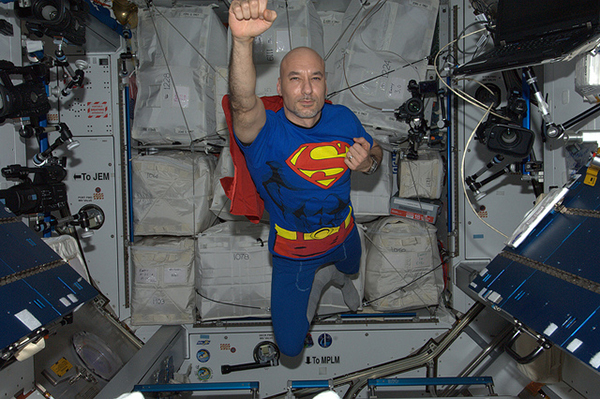 Luca Parmitano a bordo della ISS
