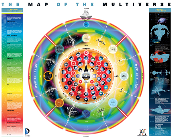 La mappa del multiverso DC