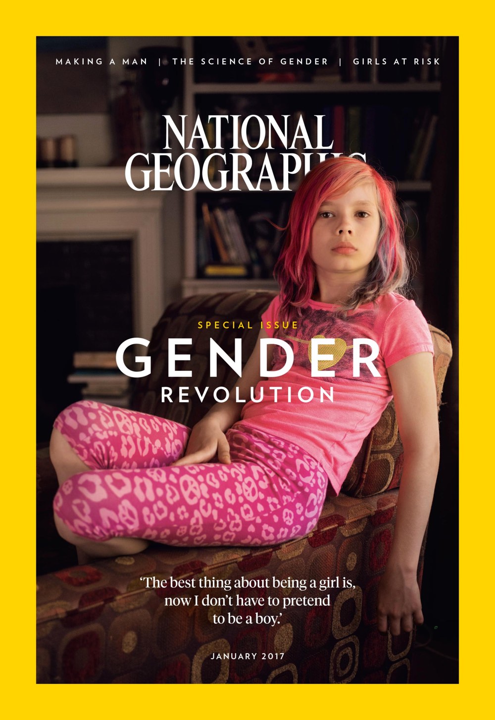 La copertina del National Geographic con una ragazzina transgender