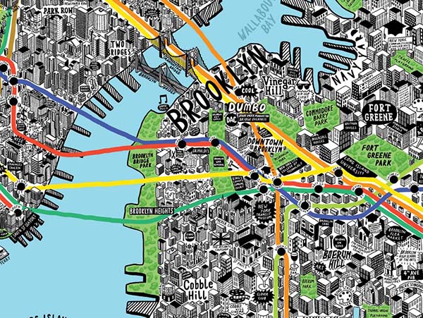 La mappa di New York di Jenni Sparks