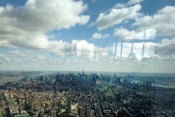 La vista dal nuovo World Trade Center