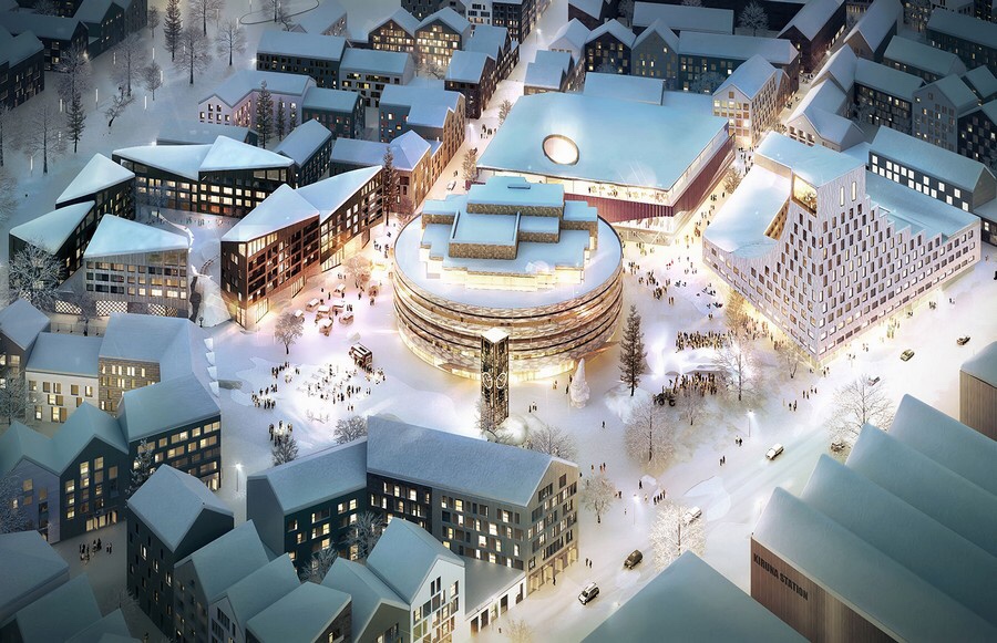 Il nuovo centro di Kiruna