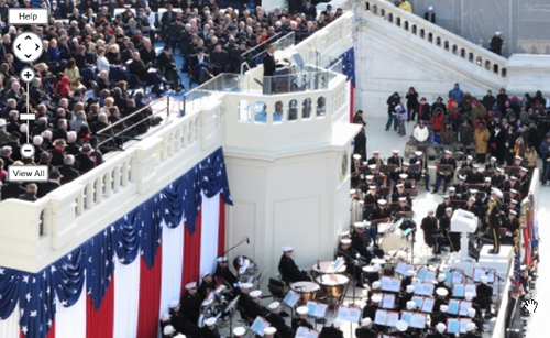 La foto da un gigapixel e mezzo scattata da David Bergman durante l'Inaugural Address