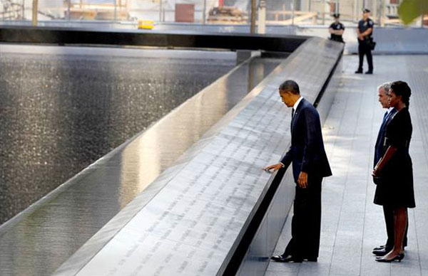 Il presidente Obama a Ground Zero