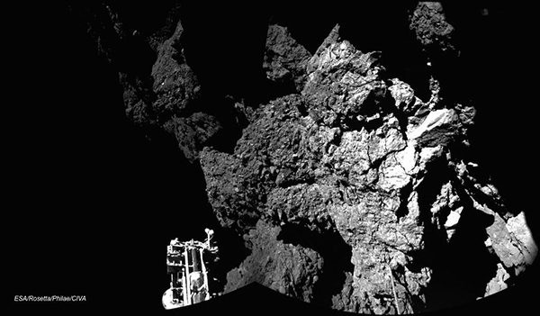 La prima foto scattata dal lander Philae