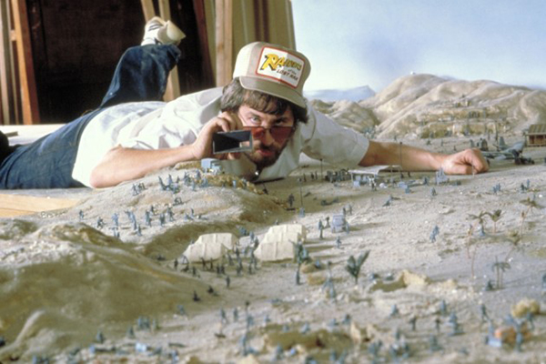 Spielberg sul set di Predatori dell'Arca perduta