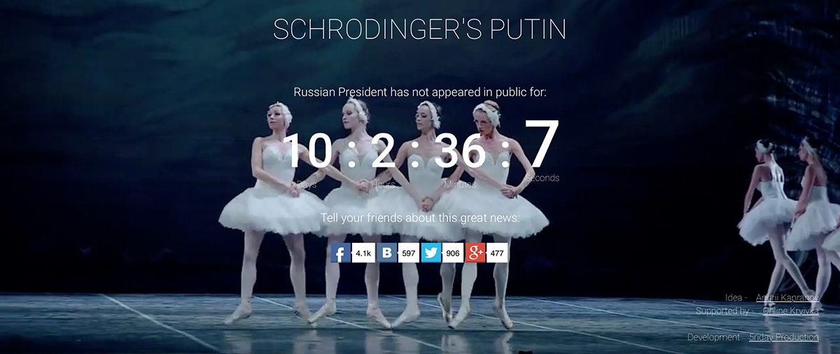 Screenshot di Schrodinger's Putin