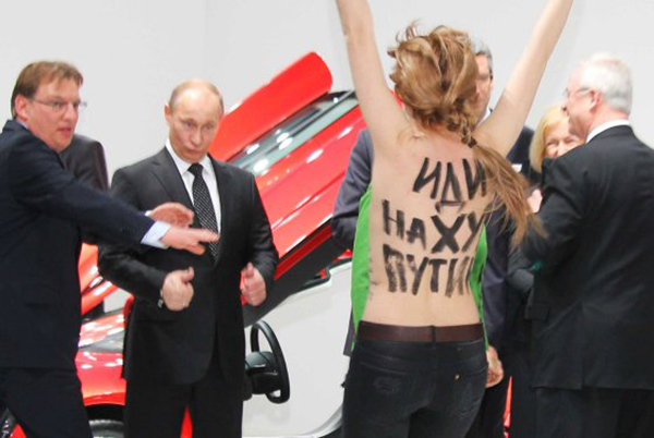 Putin e la protesta delle Femen