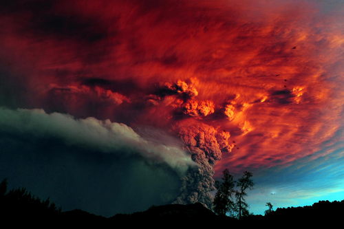 L'eruzione del vulcano Puyehue