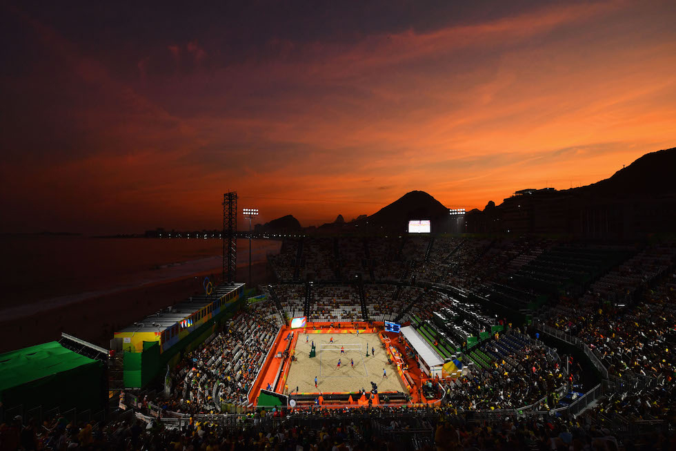 La Beach Volley Arena a Copacabana ai Giochi Olimpici di Rio 2016