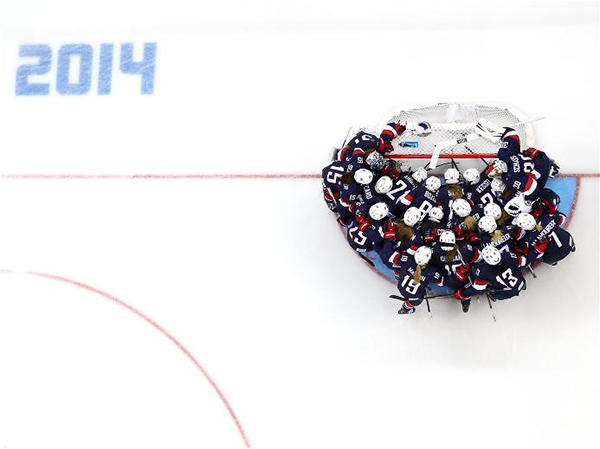 La squadra USA di hockey a Sochi 2014