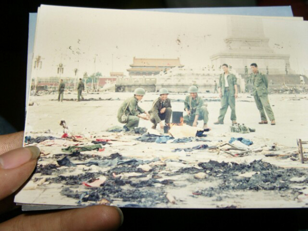 I soldati a Piazza Tienanmen nel 1989