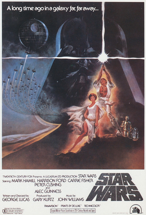 Un poster di Star Wars del 1977