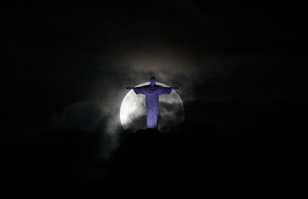 La Superluna a Rio de Janeiro