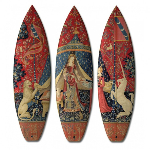 Surf con arte del XV secolo