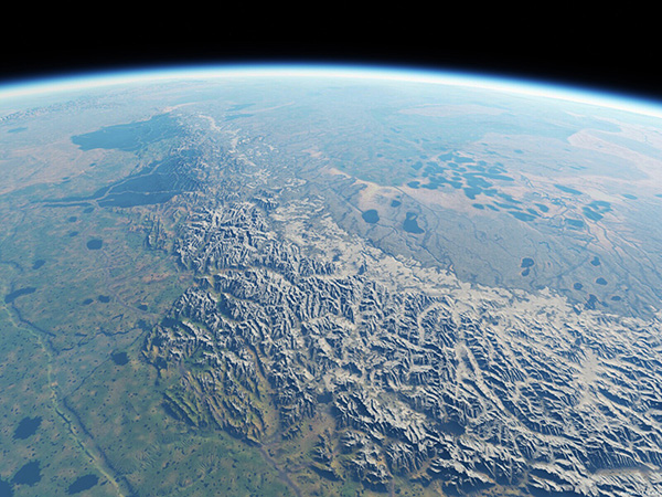 La Terra di Mezzo vista dallo spazio