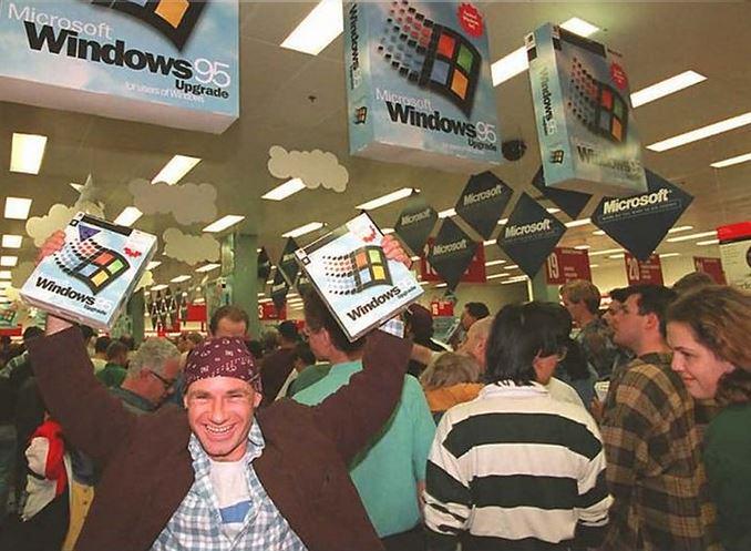 Coda per acquistare Windows 95