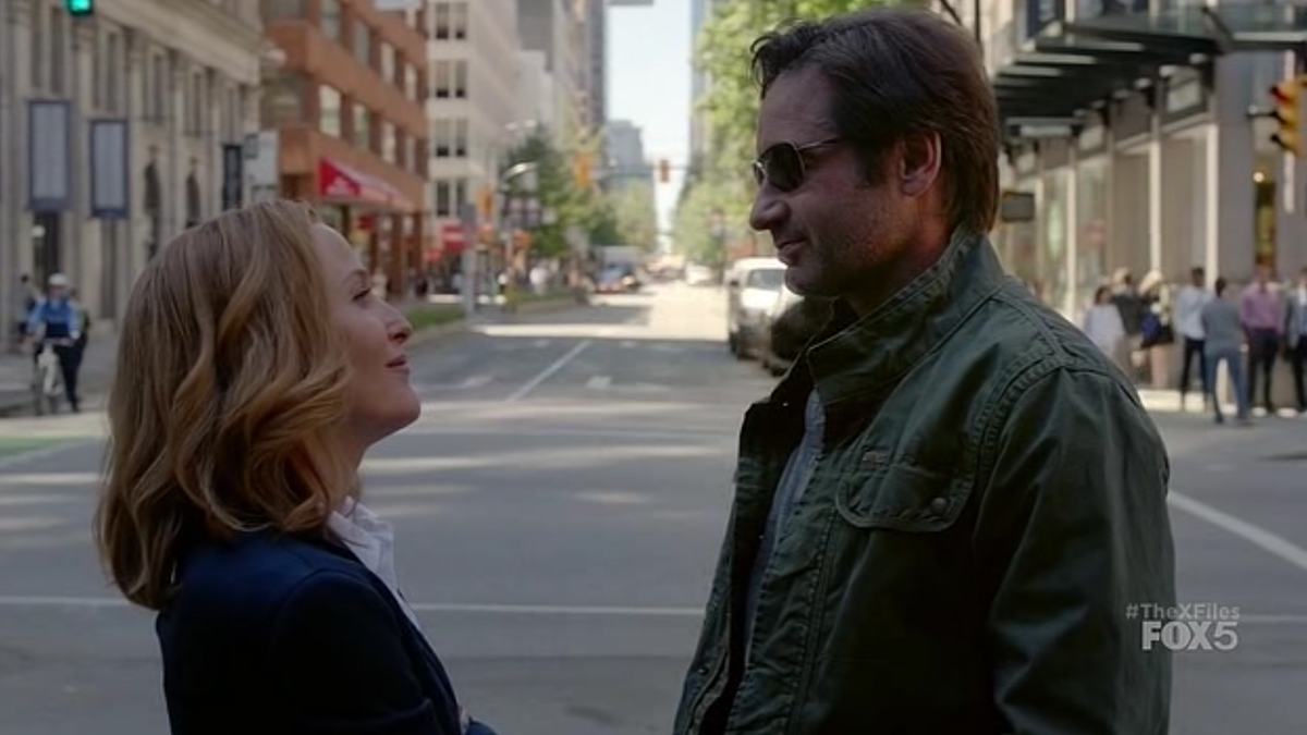 Gillian Anderson e David Duchovny in X-Files