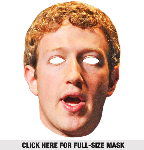 La maschera di Halloween di Zuckerberg