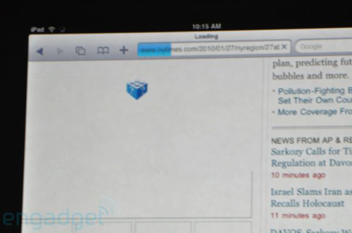 iPad mostra l'icona di Flash non abilitato